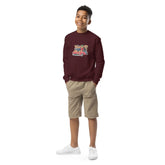 Youth crewneck sweatshirt, Teddy Bears in a car cool cozy casual school yard play time classroom casual dinner school trip kid child sweater