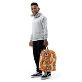 Minimalist Backpack, Cute Puppy design everyday laidback casual elementary junior high back to school back sack The Aurora Touch
