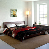 Comforter, Red Lamborghini designer car lover bedroom cozy warm fluffy stylish blanket Comforter room decor The Aurora Touch