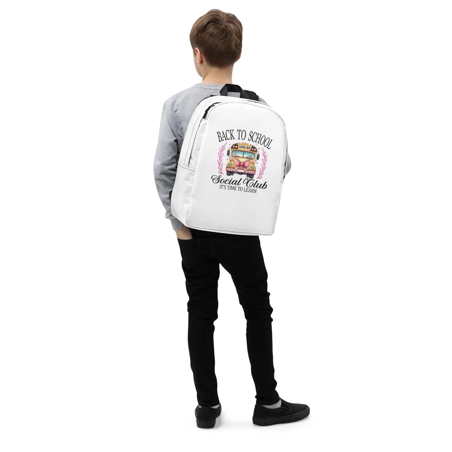 Minimalist Backpack, Back to school classic all purpose elementary middle scholl junior high high school tote carry bag back pack The Aurora Touch