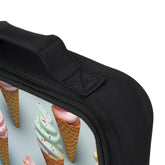 Lunch Bag, pretty vibrant colorful ice cream cone back to school everyday casual preschool kindergarten elementary soft sturdy lunch box The Aurora Touch