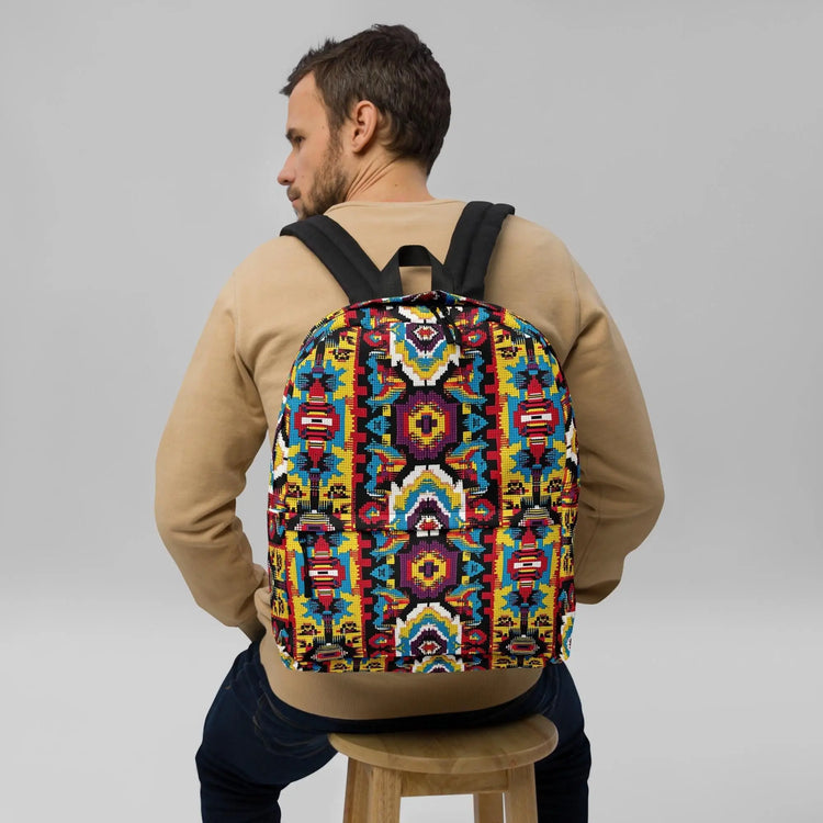 Colorful Western Design Backpack, Great For All School Age Groups and Casual Wear, Travel Bag The Aurora Touch