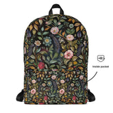 Backpack, Floral pretty all over print all purpose pattern design roomy sports books laptop school office supplies carrying bag The Aurora Touch