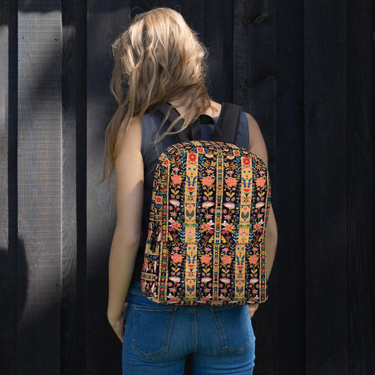 Mochila estilo bohemio, con estampado floral colorido por todas partes, ideal para el regreso a clases, diario, ropa para computadora, útiles escolares, bolso de libros vibrante para llevar a diario.