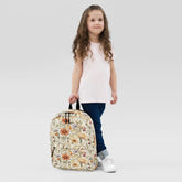 Backpack, Floral spring summer fall back to school computer laptop ipad book travel carry bag The Aurora Touch