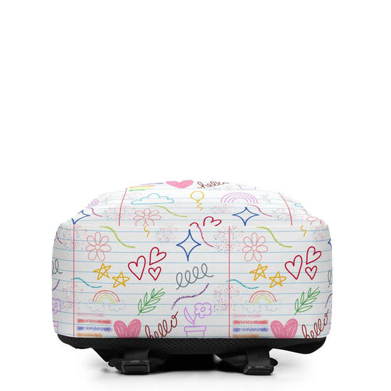 Minimalist Backpack, Young child back to school all purpose elementary preschool computer ipad crayons pencils carrying book bag
