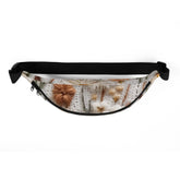 Fanny Pack, crotchet floral everyday casual school work fashion style wallet credit cards cell phone makeup all pupose hands free pouch