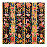 All-over print bandana, pretty crochet floral design print multifunction everyday school work home stylish minimilist kerchief wrap bandana