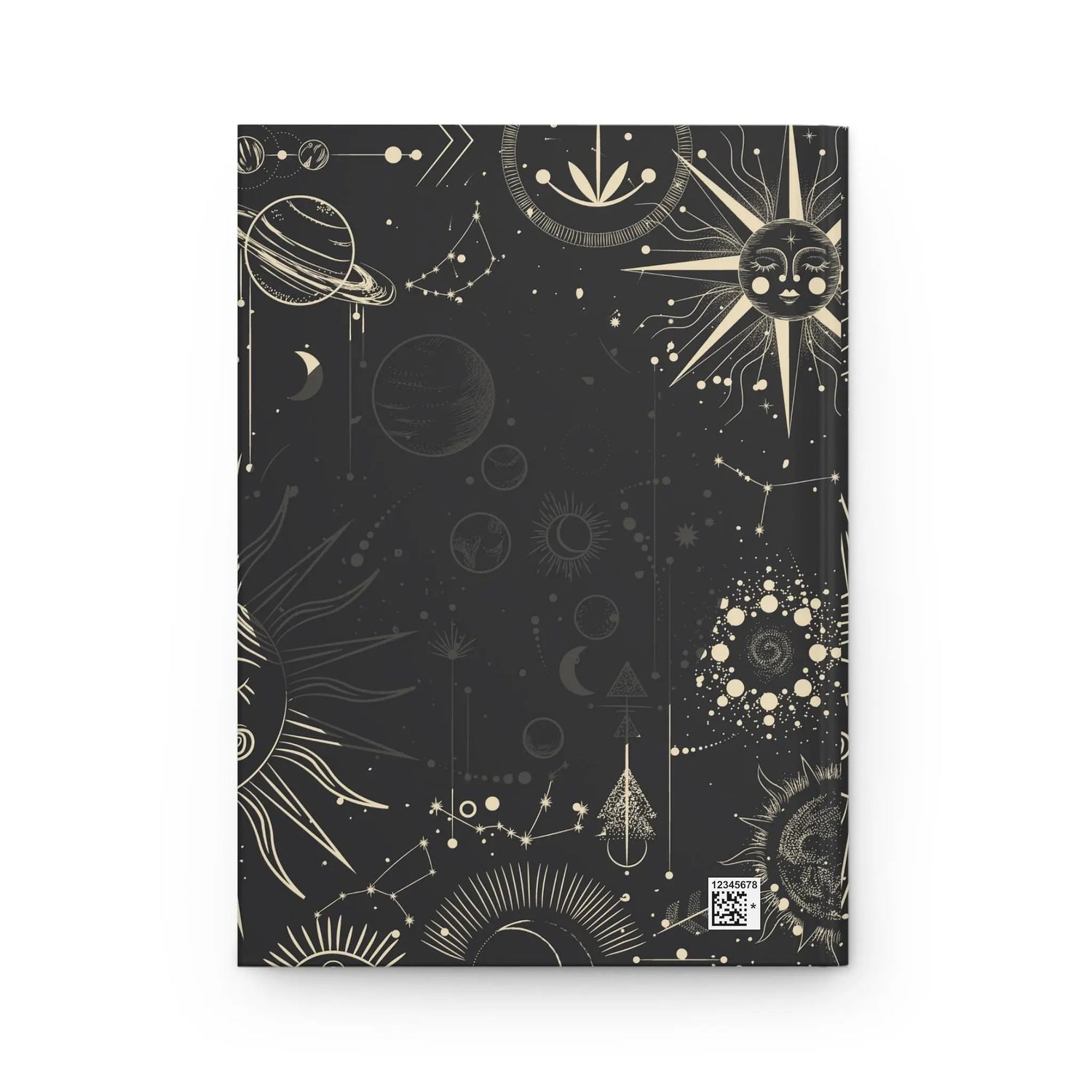 Hardcover Journal Matte, Celestial everyday positive tarot meditation personal stylish customized sturdy writing notebook pad The Aurora Touch
