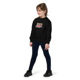 Youth crewneck sweatshirt, Teddy Bears in a car cool cozy casual school yard play time classroom casual dinner school trip kid child sweater