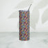 Stainless steel tumbler, floral crotchet AOP stylish tall drinking cup mug ideal for school work walking traveling driving and student gift The Aurora Touch