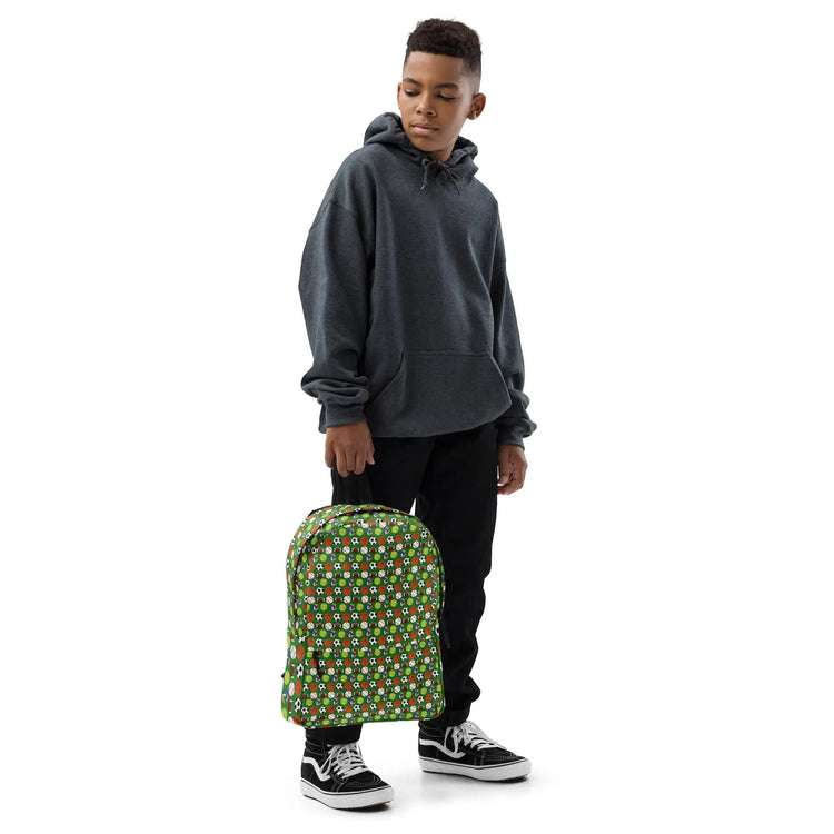 Backpack, young child sports AOP pattern design for everyday school classroom trip great gift for boy