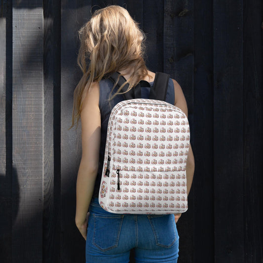 Backpack, Kitty cat love AOP design computer laptop cell phone book everyday school work travel bag