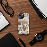Tough Case for iPhone®, pretty floral crotchet phone cover fashion stylish design protector apple phone case
