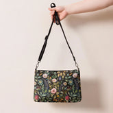 Crossbody bag, Floral pattern all over print design hand bag everyday casual work school dinner shoulder body stylish purse The Aurora Touch