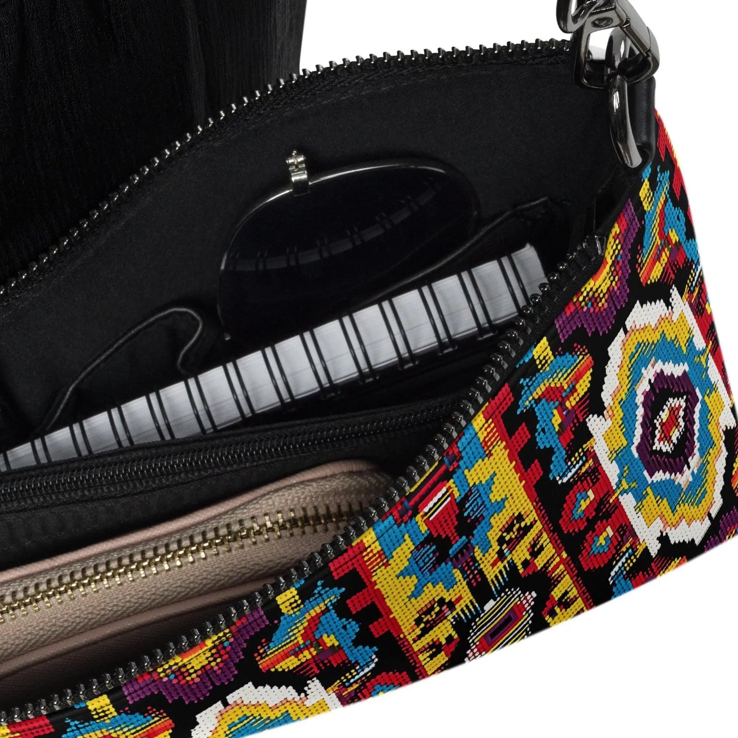 Crossbody bag, Unisex casual tribal colorful pattern fashion design ideal for everyday casual school business conference meeting purse The Aurora Touch