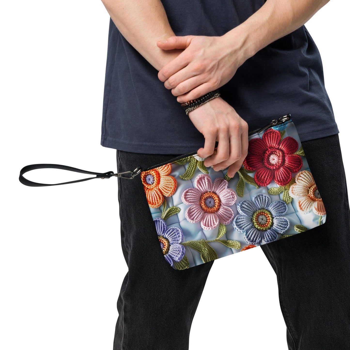 Bolso bandolera, diseño con estampado floral brillante, informal, sencillo, para maquillaje, teléfono celular, billetera, uso diario, bolso de mano.
