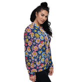 Unisex Bomber Jacket, Stylish crochet classy casual dressy elegant feel pair with jeans skirt or over dress hoodie or anything simple coat
