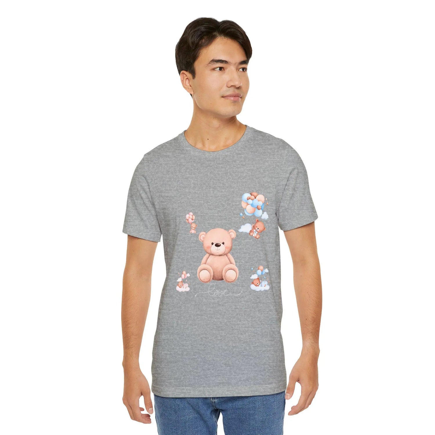 Unisex Teddy Bear Shirt, Cute female male back to school casual everyday jean minimilist simple teddy bear Tee