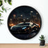 Wall Clock, Black Lamborghini exotic fancy sexy entrepreneur bachelor home wall room decor gift The Aurora Touch