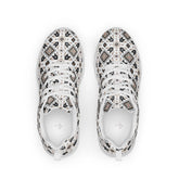 Women’s athletic shoes, Tribal all over print pattern design casual sport school work walking comfy soft lace up stylish tennis shoe