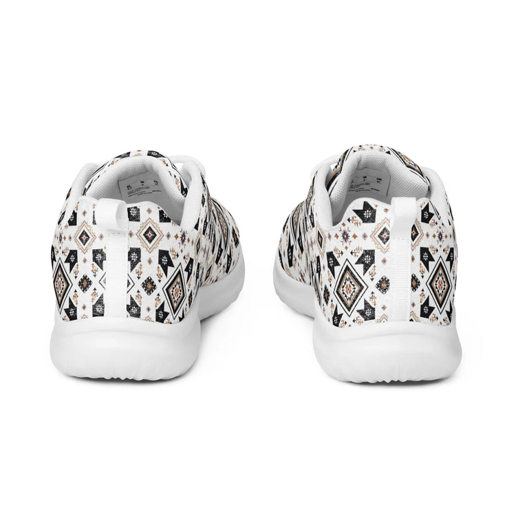 Women’s athletic shoes, Tribal all over print pattern design casual sport school work walking comfy soft lace up stylish tennis shoe
