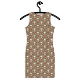 Bodycon dress, Sugar skull floral print all over design body fitted cute dinner night blazer sleeveless sexy stylish female above knee dress The Aurora Touch