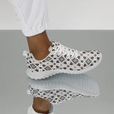 Men’s athletic shoes, Male tribal all over pattern print design comfy sporty walking jogging working casual stylish fashion sneaker shoes