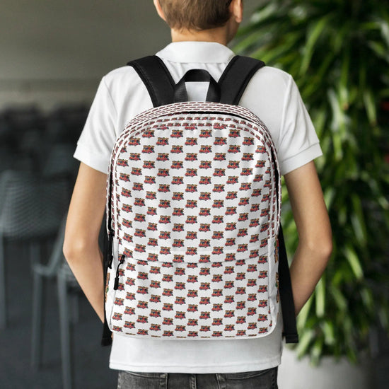 Backpack, Teddy bears in a car AOP back to school stylish cool young child book ipad computer crayons lunch back sack book bag The Aurora Touch