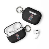 Rubber Case for AirPods®, Teddy Bear Fashion girl cute design ready for school airpods protective carrying case The Aurora Touch