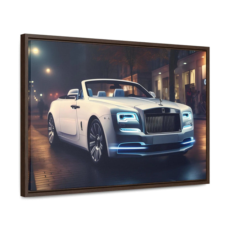 Gallery Canvas Wraps, Horizontal Frame, White Rolls Royce, Fancy Art Piece, Office Wall Art, Hallway Wall Art, Gift For Boss, Gift for Dad The Aurora Touch