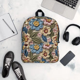 3D Floral Crochet Print Design Backpack | Light & Colorful Shoulder Bag The Aurora Touch
