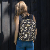 Backpack, Floral casual everday college university undergraduate high school student laptop computer water proof supply backpack The Aurora Touch