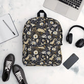 Backpack, Floral casual everday college university undergraduate high school student laptop computer water proof supply backpack The Aurora Touch