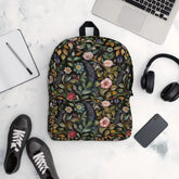 Backpack, Floral pretty all over print all purpose pattern design roomy sports books laptop school office supplies carrying bag The Aurora Touch