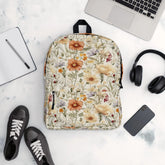 Backpack, Floral spring summer fall back to school computer laptop ipad book travel carry bag The Aurora Touch