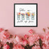 Gallery Canvas Wraps, Inspirational women empowerment floral simplicity wall colorful high quality square art canvas  gift for her design The Aurora Touch