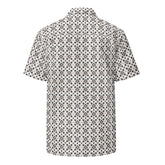 Unisex button shirt, Casual all over simple native print style everyday comfort design fashion clothing cotour comfort light wear for him