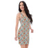 Bodycon dress, Beautiful pastel color hand crafted crotchet fashion style elegant classy design casual dinner travel clothing female wear The Aurora Touch