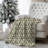 Throw Blanket, Floral all over print pattern soft velveteen relax couch bed travel stylish eye catching decorative chair gift throw. The Aurora Touch