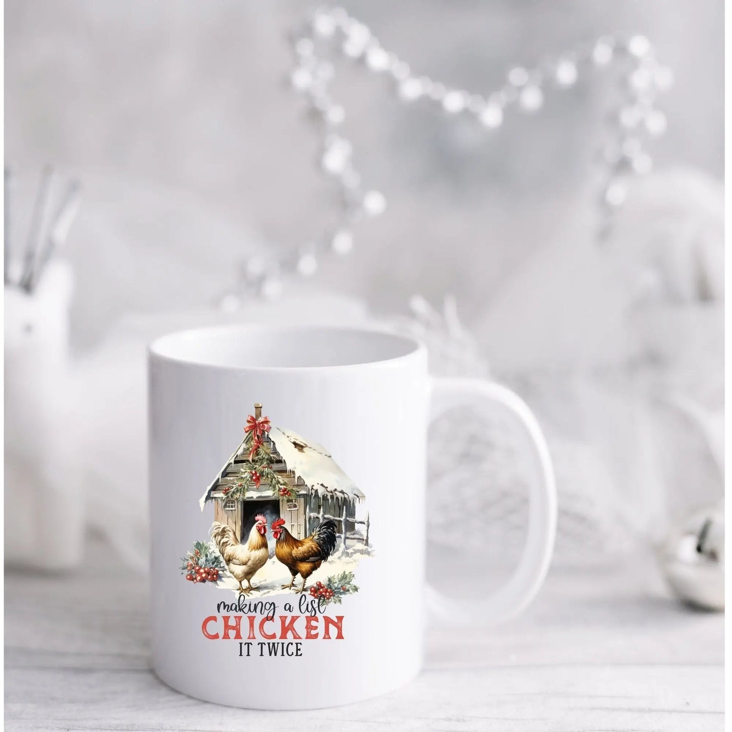 Country fixin holiday funny sarcastic ceramic hot tea cofee Xmas spirit festive fun family gift mug The Aurora Touch