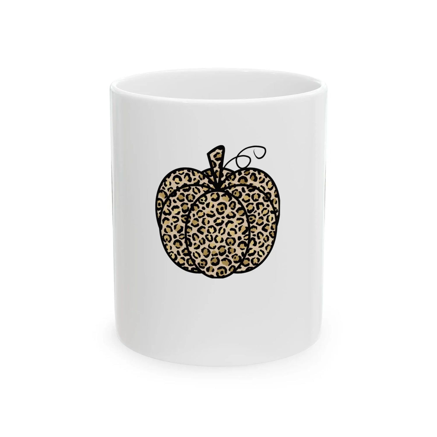 Ceramic Mug 11oz, Pumpkin mug, Halloween mug, white cofee mug, cozy coffe mug, novelty coffee mug, pumpkin mug The Aurora Touch