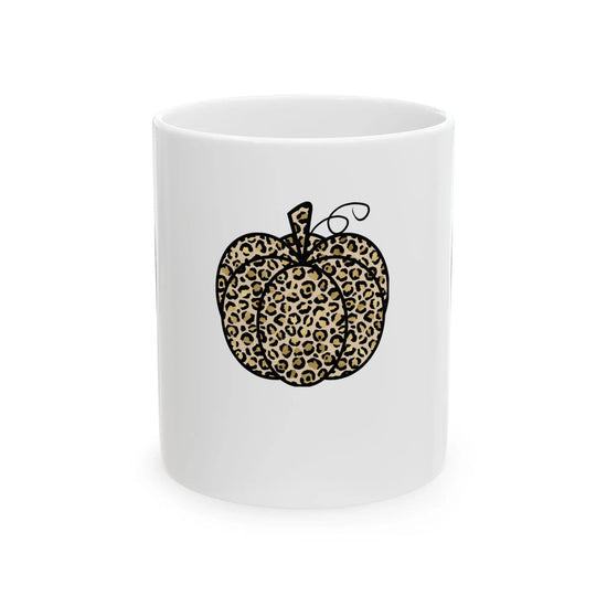 Ceramic Mug 11oz, Pumpkin mug, Halloween mug, white cofee mug, cozy coffe mug, novelty coffee mug, pumpkin mug The Aurora Touch