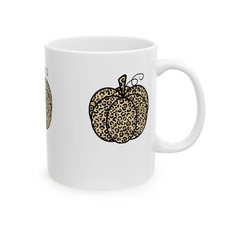 Ceramic Mug 11oz, Pumpkin mug, Halloween mug, white cofee mug, cozy coffe mug, novelty coffee mug, pumpkin mug The Aurora Touch