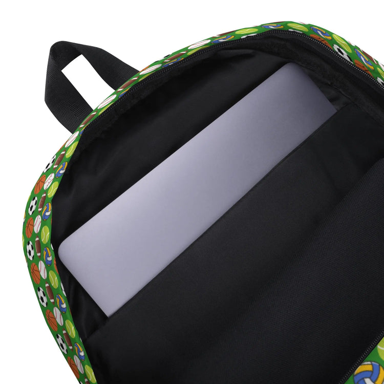 Backpack, young child sports AOP pattern design for everyday school classroom trip great gift for boy