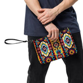 Crossbody bag, Unisex casual tribal colorful pattern fashion design ideal for everyday casual school business conference meeting purse The Aurora Touch