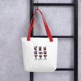 Halloween fashion over shoulder tote Fall style novelty humorous casual minimilist laptop Ipad book office sachel handle carry all bag The Aurora Touch