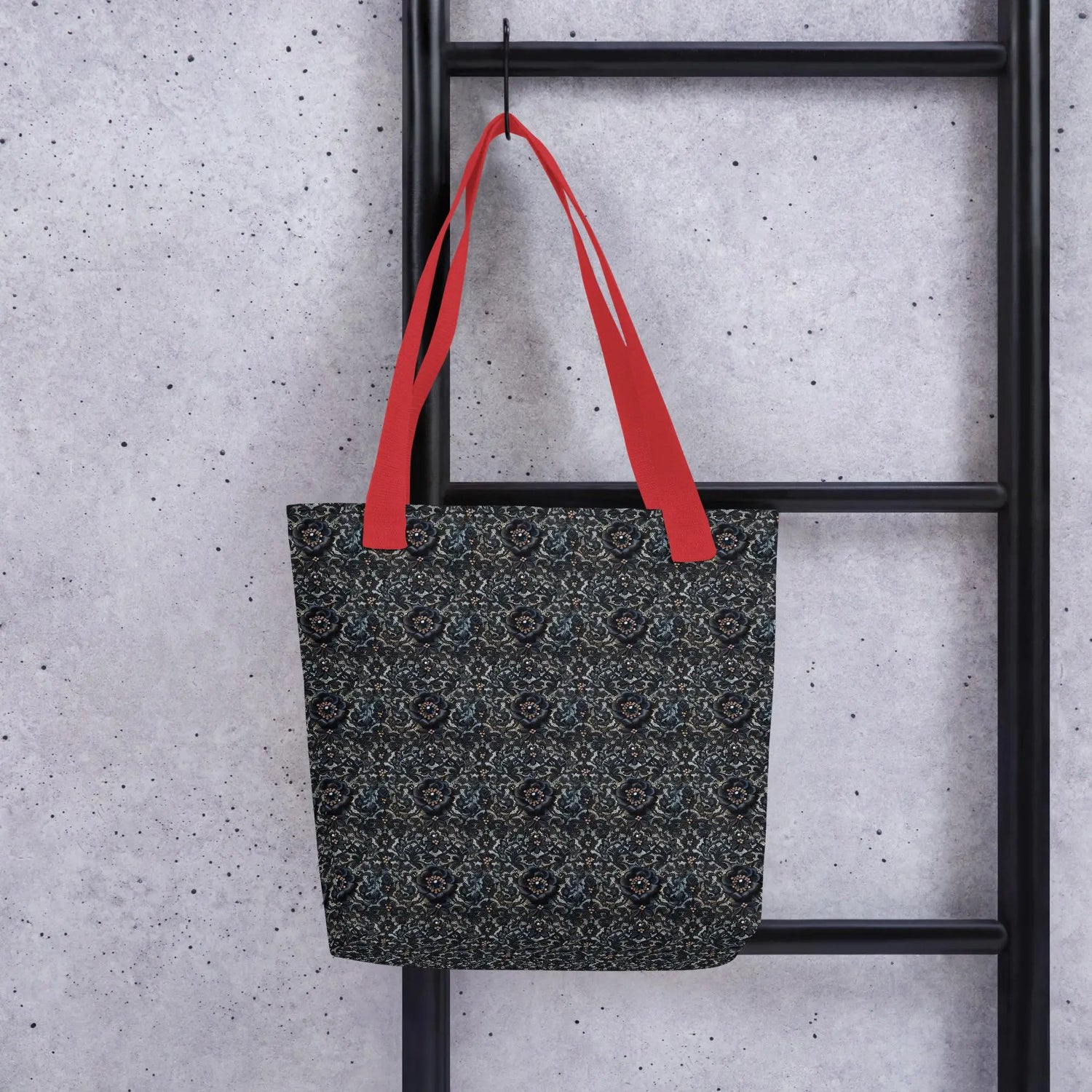 Holiday style lace design Tote bag casual everyday shopping office travel gym school gifting fancy stylish purse