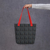 Holiday style lace design Tote bag casual everyday shopping office travel gym school gifting fancy stylish purse The Aurora Touch