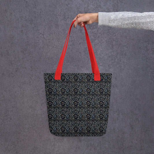 Holiday style lace design Tote bag casual everyday shopping office travel gym school gifting fancy stylish purse